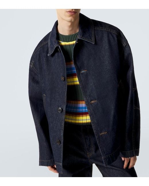 Dries Van Noten Blue Denim Jacket for men