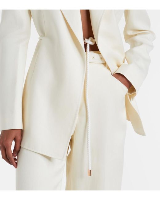 Gabriela Hearst Natural Epona Linen Blazer