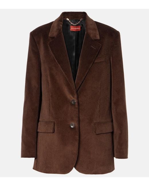 Altuzarra Brown Jules Cotton Corduroy Blazer