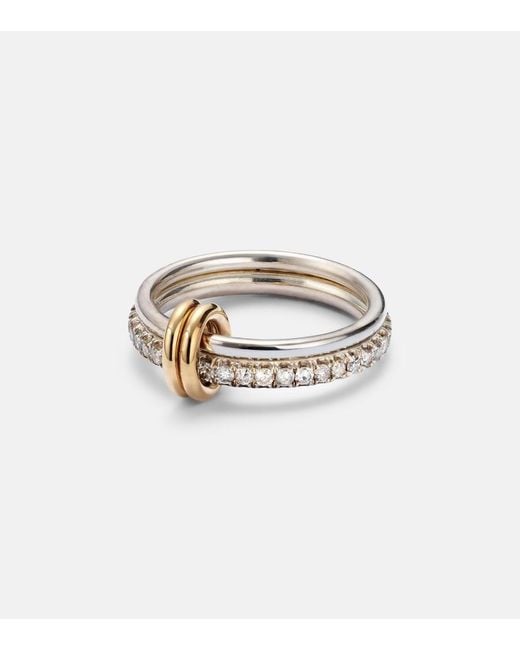 Spinelli Kilcollin Metallic Marigold Sterling And 18Kt Ring With Diamonds
