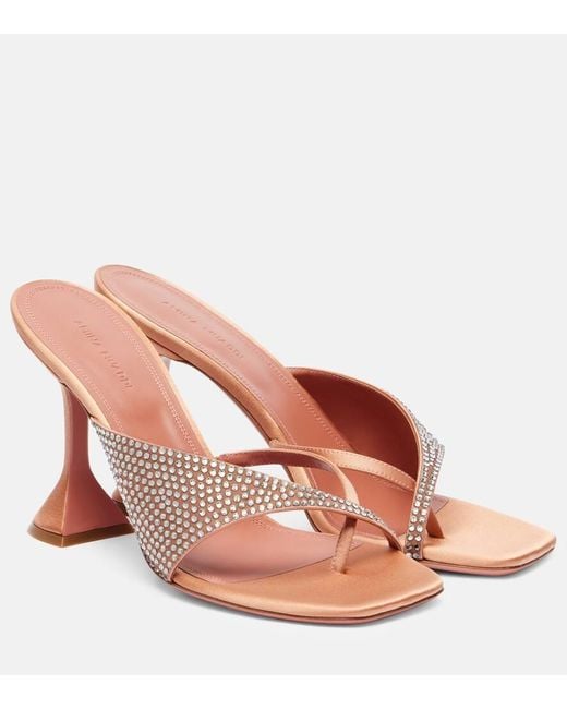 Mules Shiona 95 di AMINA MUADDI in Pink