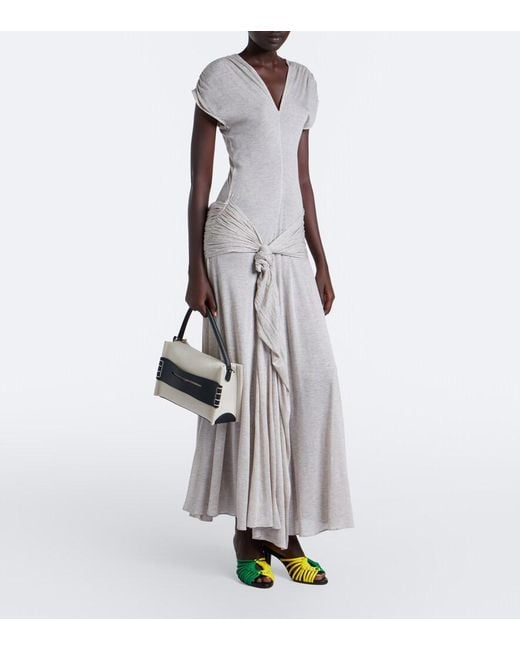 J.W. Anderson Black Loafer Medium Canvas And Leather Shoulder Bag