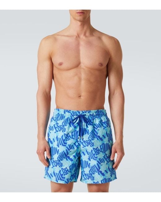 Banador Estampado Vilebrequin de hombre de color Blue