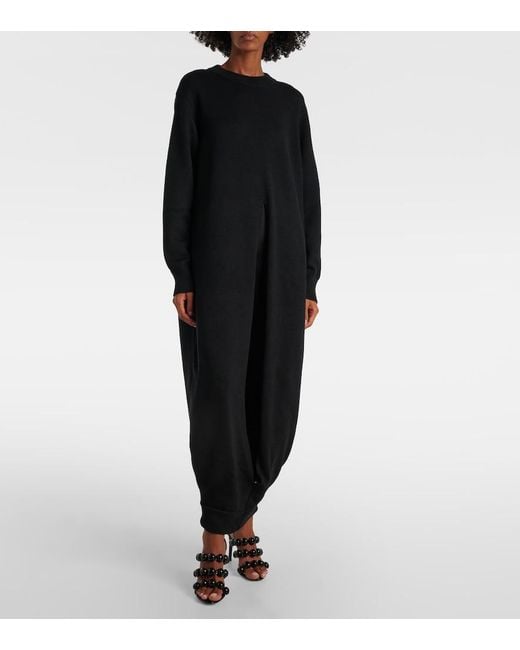 Alaïa Black Wool Sweater Dress