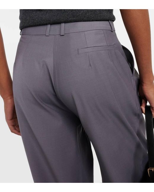 Pantalones rectos Ripley con paisley Frankie Shop de color Gray