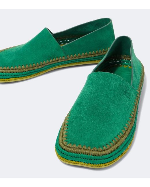 Loewe Green Paula's Ibiza Rio Suede Espadrilles for men