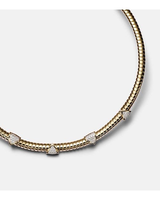 Marina B Metallic Halskette Trisolina Aus 18Kt Gelbgold Mit Diamanten
