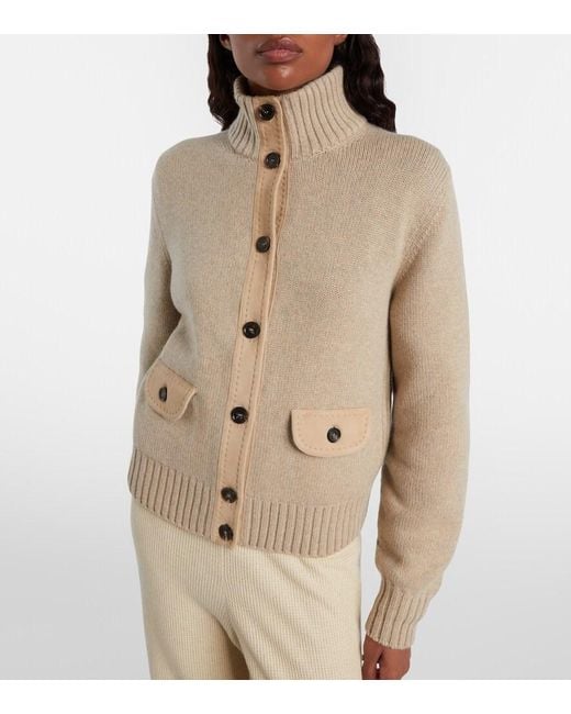 Loro Piana Natural Parksville Cashmere Turtleneck Sweater