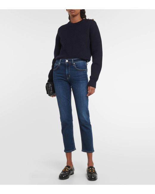 Citizens of Humanity Blue Isola Cropped Slim Jeans