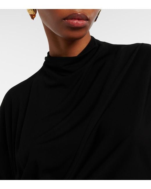Bottega Veneta Black Draped Top