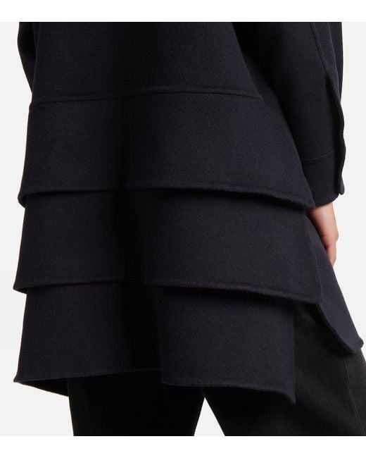 Max Mara Blue Pinna Wool Minidress