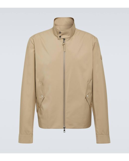 Moncler Natural Chaberton Leather-trimmed Jacket for men