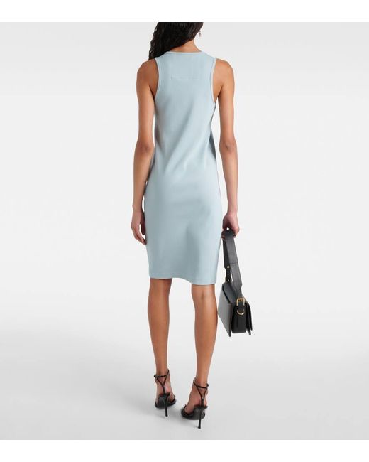 Vestido corto de algodon con 4G Givenchy de color Blue