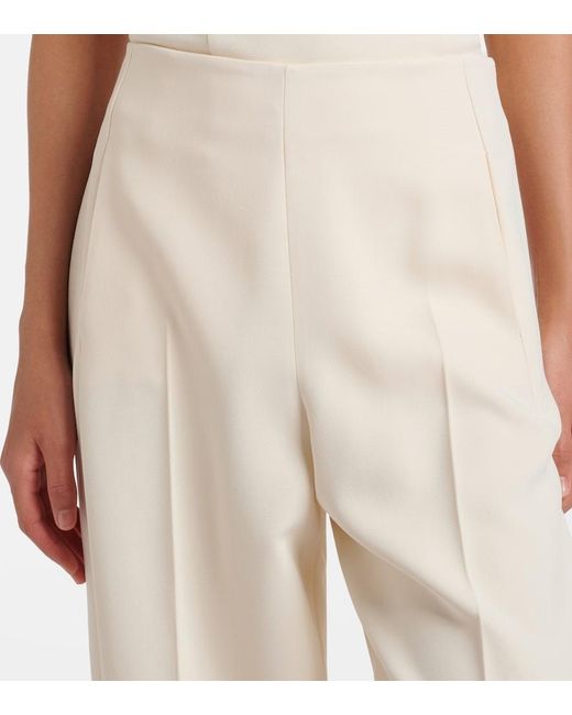 FFORME White Yvette Barrel-Leg Pants