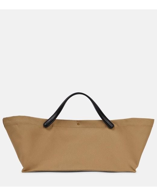 The Row Brown Idaho Twill Tote Bag