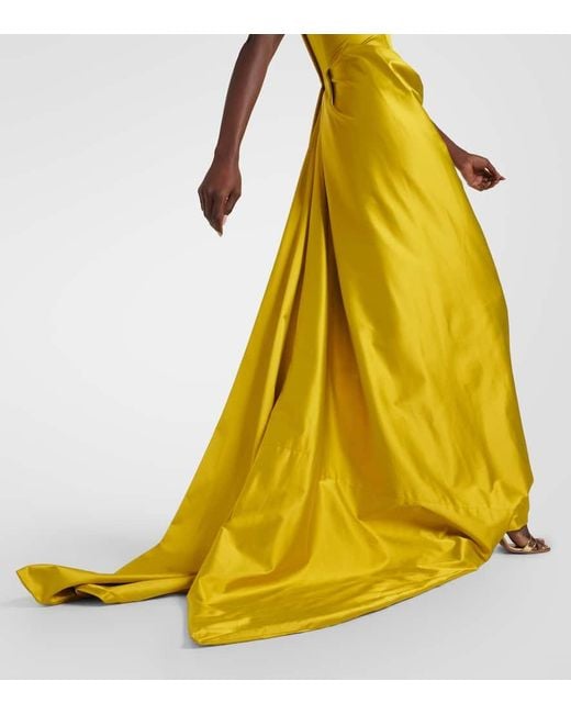 Abito Bustier Lungo di Vivienne Westwood in Yellow