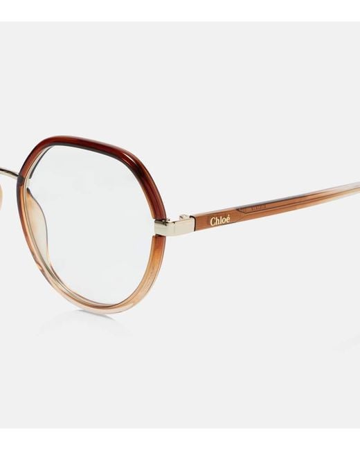 Chloé Brown Runde Brille