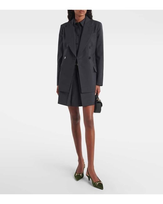 Pumps Slingback Gg Horsebit Erin di Gucci in Green