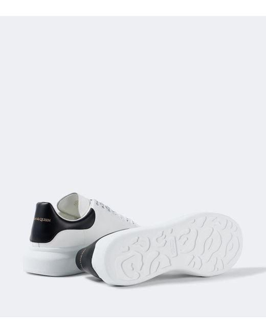 McQueen White Oversized Leather Sneakers for men