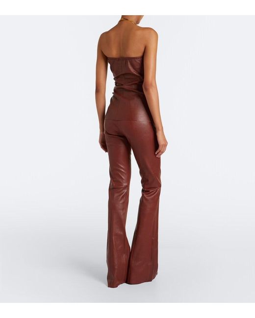 Stouls Gege Leather Flared Pants