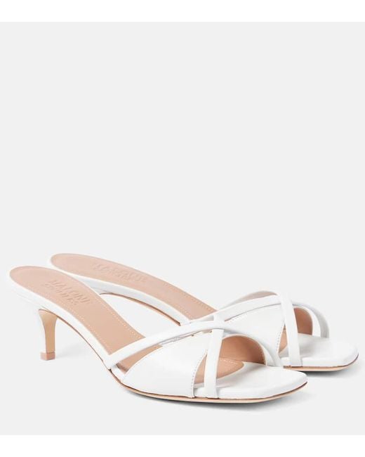 Malone Souliers Natural Penn 45 Leather Mules