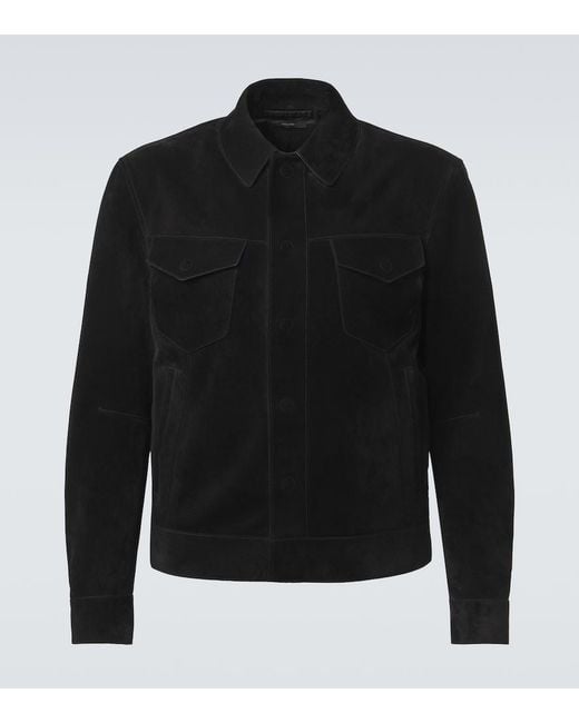 Tom Ford Black Suede Jacket for men