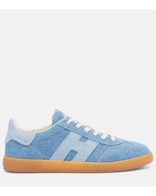 Hogan Blue Denim Sneakers