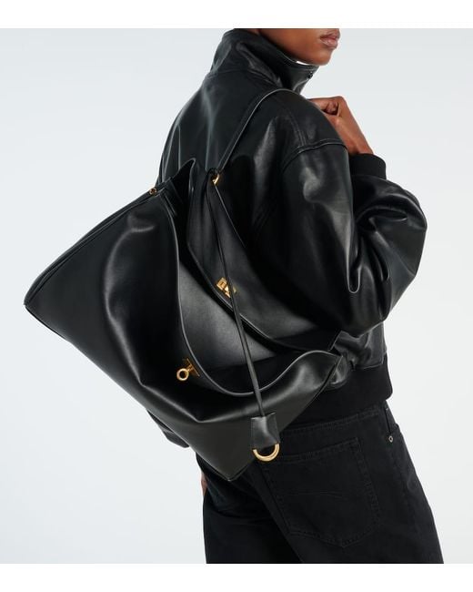 Balenciaga Black Tote Rodeo Large Aus Leder