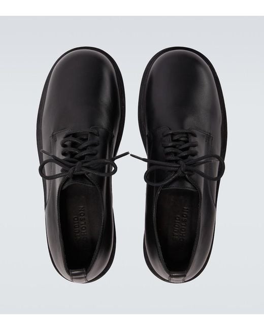 Studio Nicholson Black Jackson Leather Derby Shoes for men