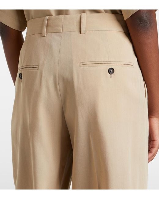 Totême Natural High-Rise Bermuda Shorts