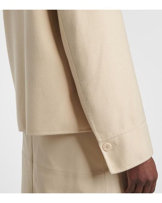 Joseph Natural Rollet Wool And Silk Coat