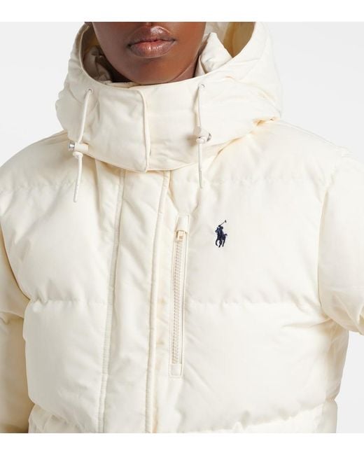 Polo Ralph Lauren Natural Logo Quilted Down Jacket