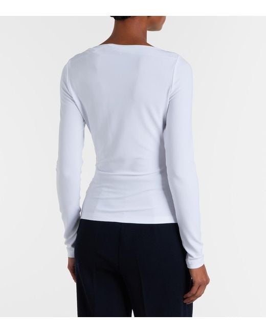 Max Mara White Gomma Jersey T-Shirt