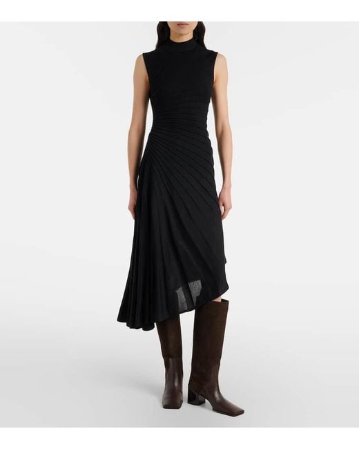 Alaïa Brown 55 Leather Knee-High Boots