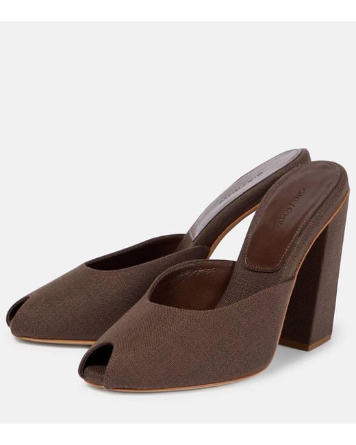 Gia Borghini Brown Rosie 38 Mules