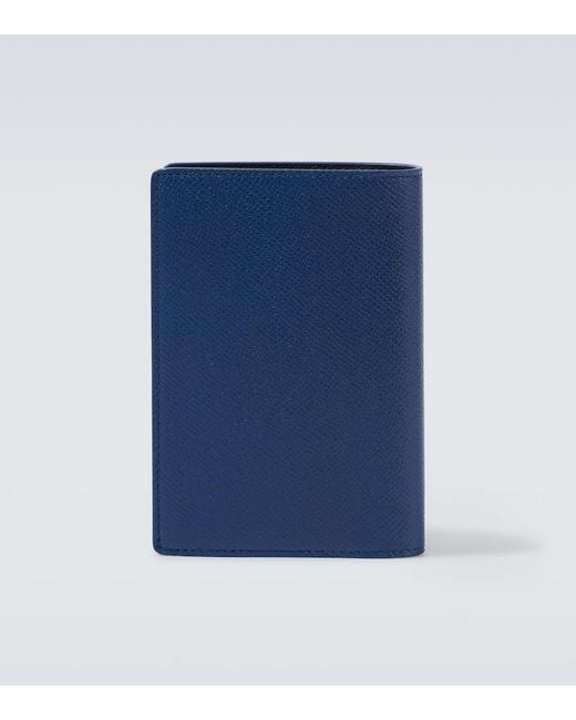 Balenciaga Portemonnaie Passport Aus Leder in Blue für Herren