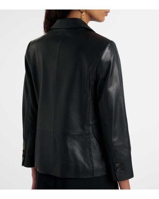 Vince Black Leather Blazer