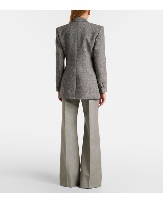 Valentino Gray Blazer Aus Einem Wollgemisch