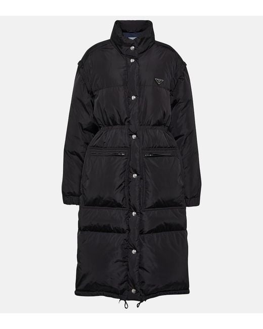 Prada Black Re-nylon Down Coat
