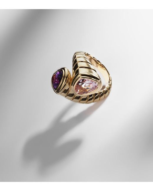 Marina B White Trisolina Toi Et Moi 18Kt Ring With Morganite And Amethyst