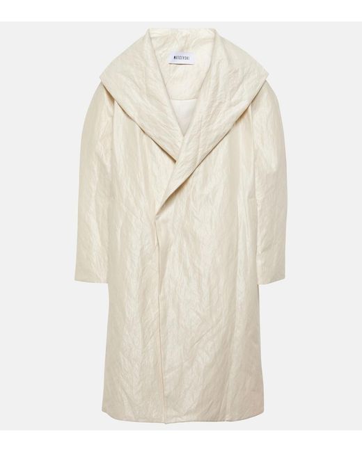 Maticevski Natural Sparkling Cotton-Blend Coat