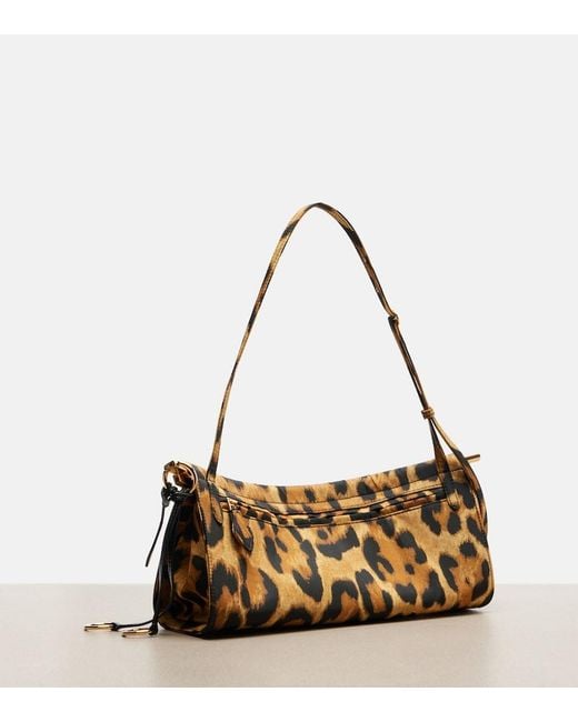 Alaïa Metallic Le Click East West Medium Shoulder Bag
