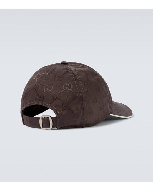 Gucci Brown Interlocking G Baseball Cap for men
