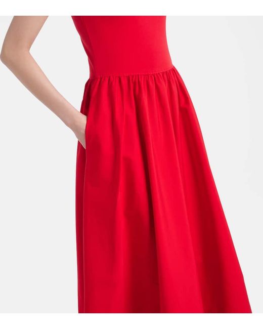 Polo Ralph Lauren Women's Red Cotton Short-Sleeve Dress - coffeafoods.com