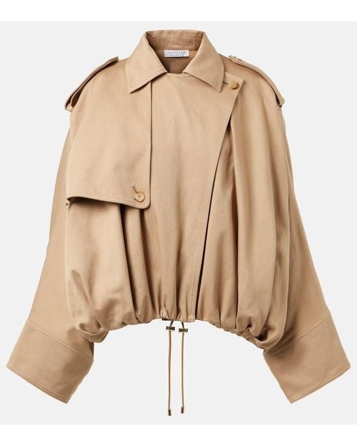 Gabriela Hearst Natural Hunt Cotton Twill Trench Jacket