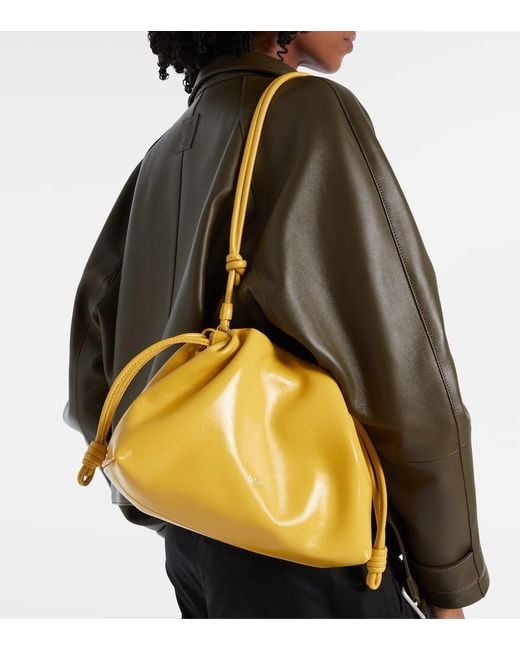 Loewe Yellow Clutch Flamenco Medium Aus Leder