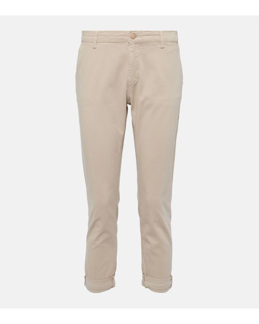 AG Jeans Natural Caden Mid-rise Twill Tapered Pants