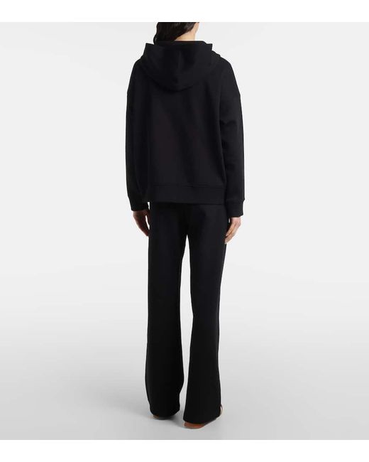 Max Mara Black Jour Sweatshirt im technischen Baumwolltrikot