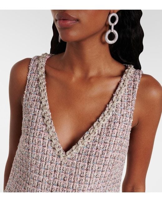 Self-Portrait Brown Sequined Minidress