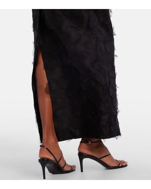 Max Mara Black Adepto Silk Maxi Skirt